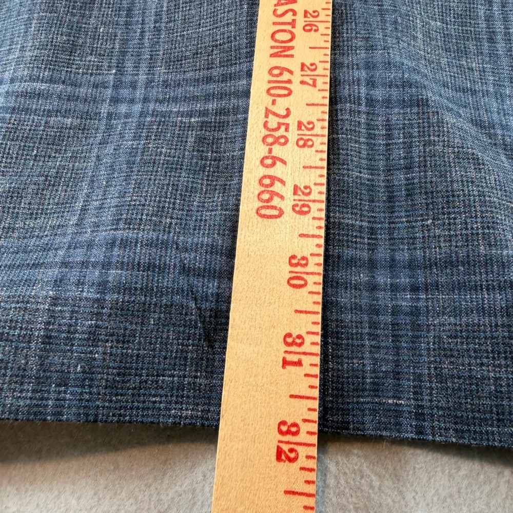 Pronto Uomo Platinum Blue Plaid Wool Silk Linen Blazer Sport Coat Mens 54R - Picture 10 of 13